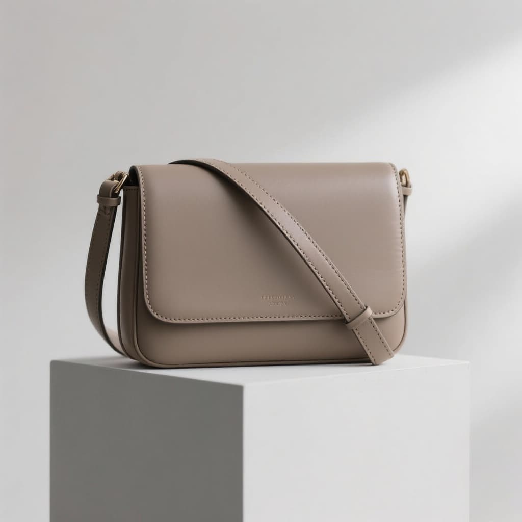 Ivory White Satchel with Gold Hardware